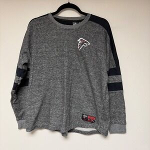 Atlanta Falcons NFL Team‎ Apparel Long Sleeve Top Gray Black Size M